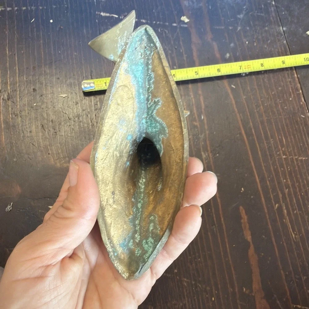 Brass Dolphins Sculpture